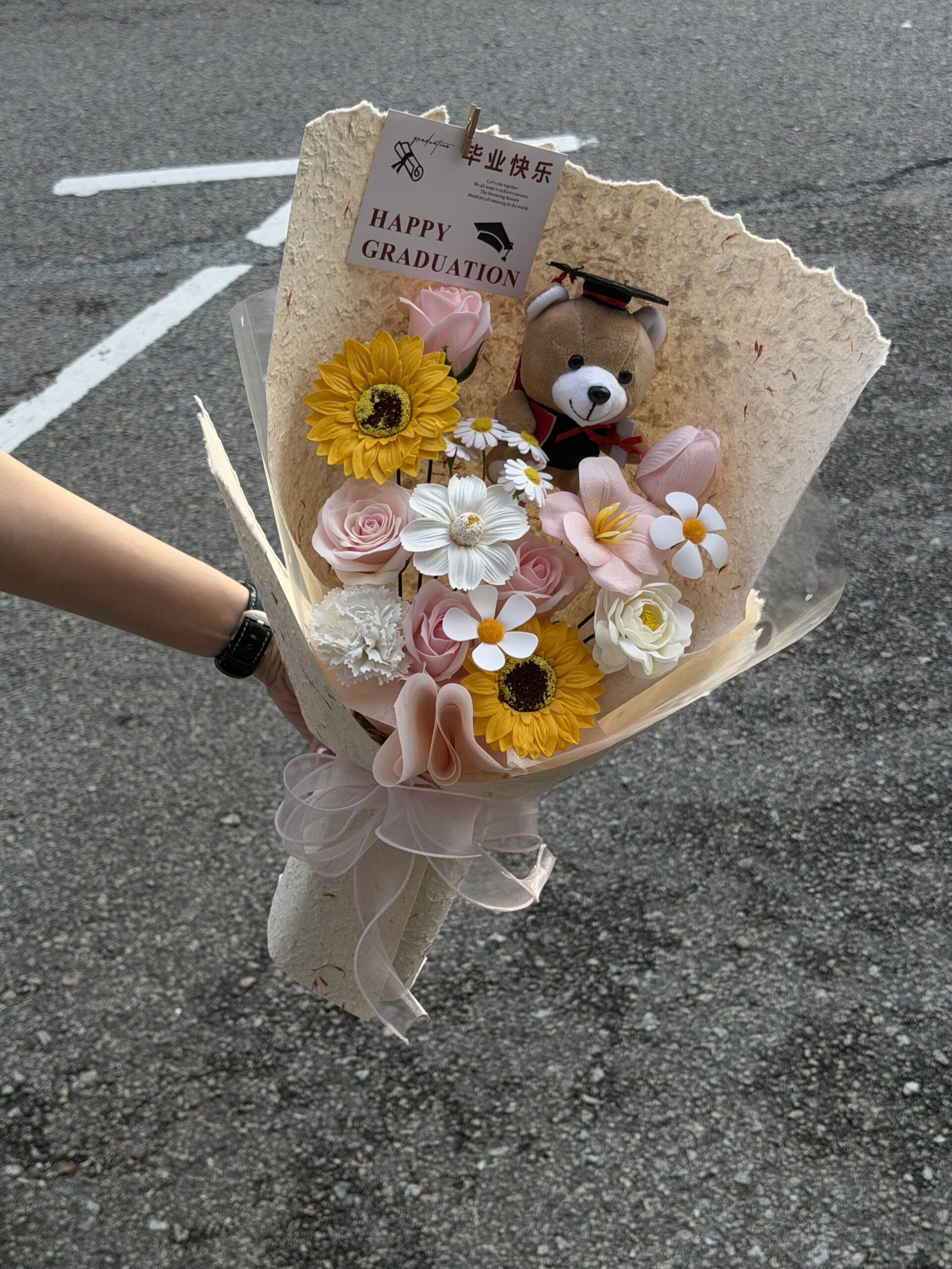Mix Garden Soap Flower Bouquet -太阳香皂花混搭花束