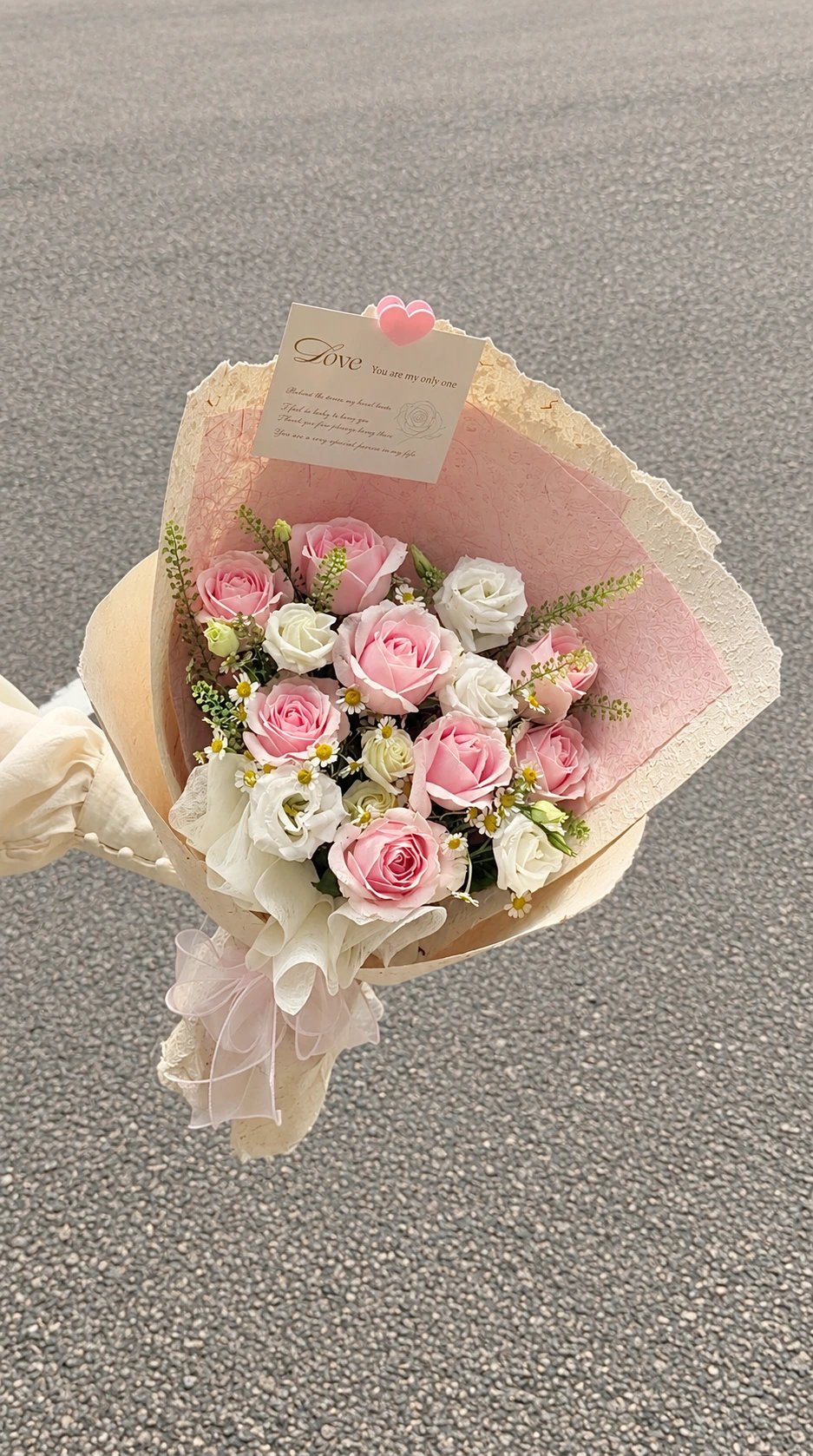 8 Pink Roses Bouquet - 8朵粉色玫瑰